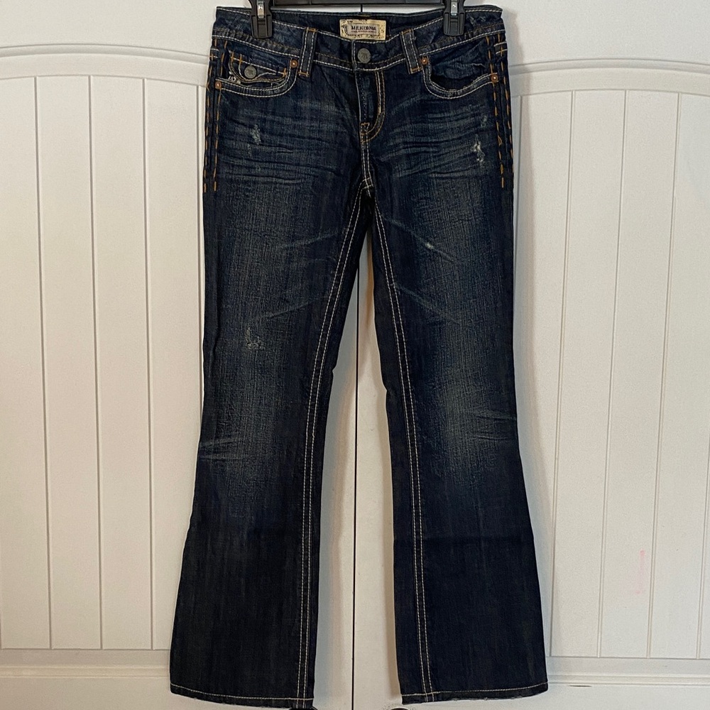 MEK Women's Dark Blue Boot Cut Jeans size 28w/31L